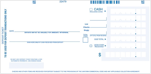 Personal Deposit Tickets - 3 part